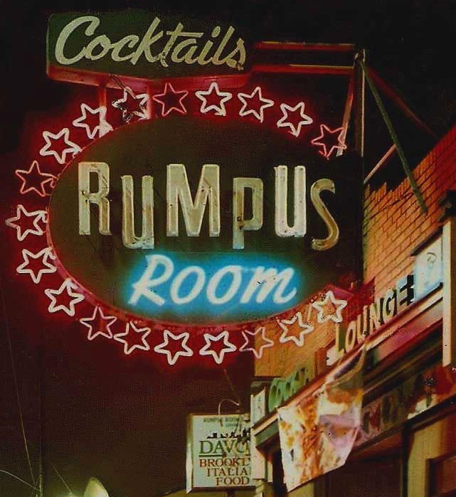The Rumpus Room sign, ca. 1995