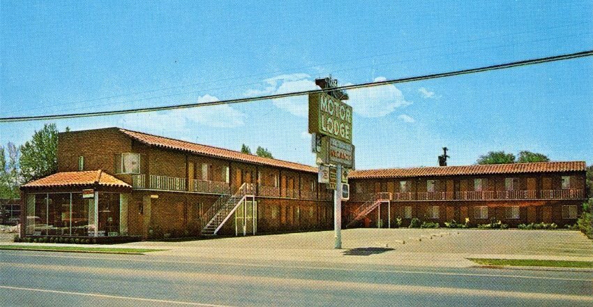 Ox-Bow Motor Lodge postcard